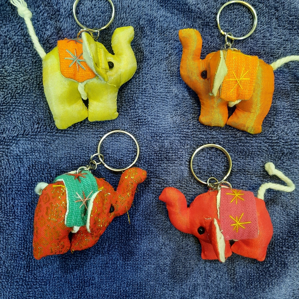Handmade Elephant Keychains